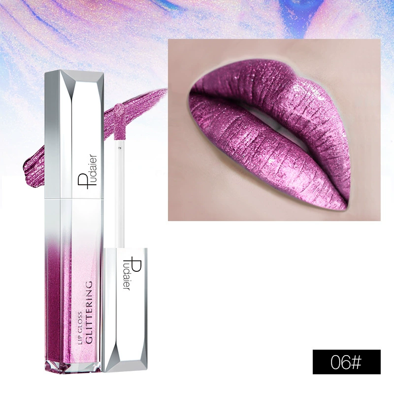 Lip Gloss (Pudaier) Shimmer Pearl Nourishing, 18 Colors, Lip-Volume Enhancing, European Style