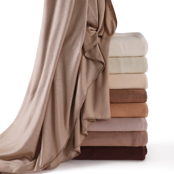 Elastic breathable solid color soft cotton scarf
