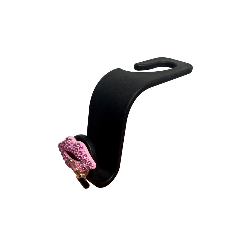 Gancho de coche de moda para coche adhesivo multifuncional mini lápiz labial labios gancho pequeño asiento de coche gancho trasero