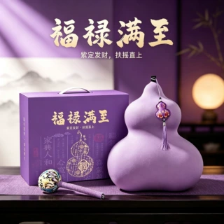 福禄葫芦腰靠礼品套装中秋公司员工办公实用伴手礼送客户创意礼盒