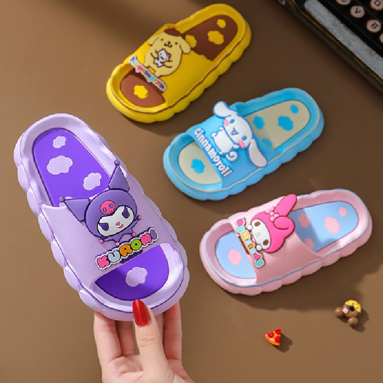 Bowknot zapatillas para niños verano femenino niña bebé princesa Linda interior antideslizante padre-hijo madre niña Sandalias