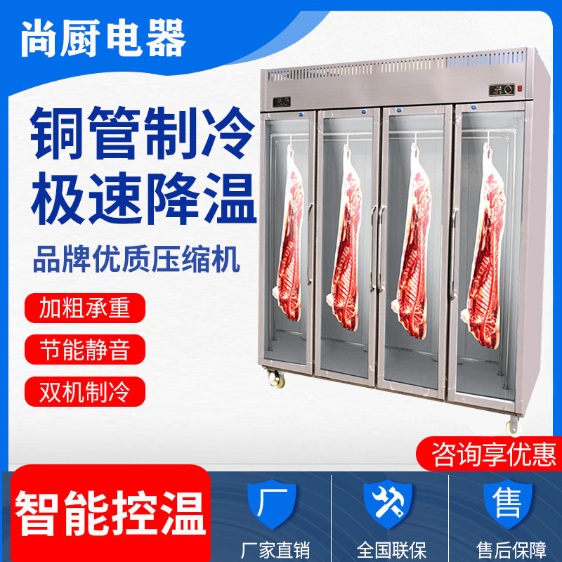 挂肉柜商用冷藏展示柜立式冰柜速冻保鲜整猪牛羊双门直冷排酸尚厨