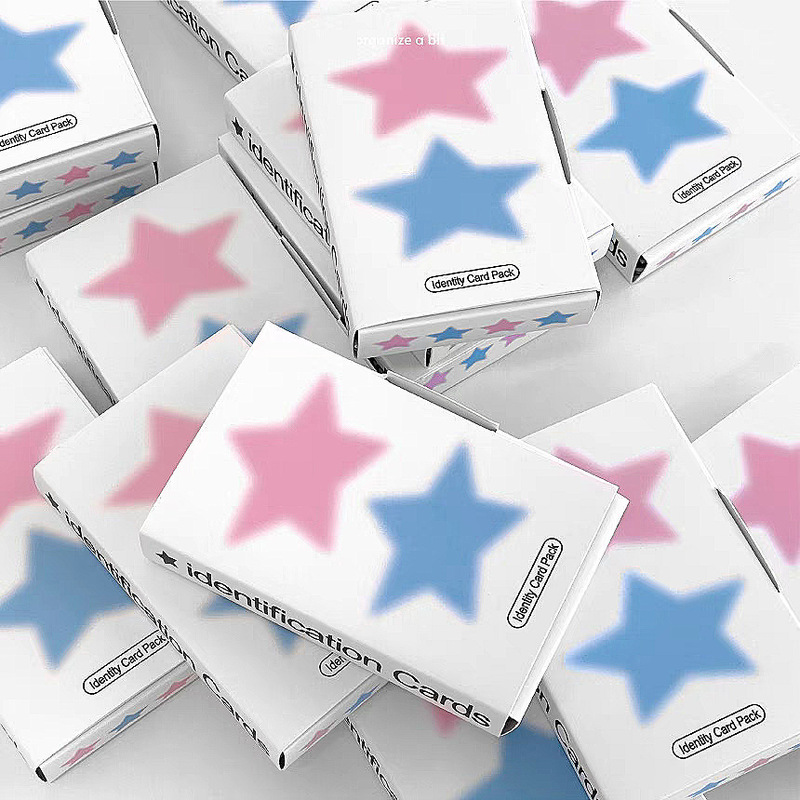 South Korea OAB Hand Account Material Card Material Package ID Card ins Small Card Star Photo Decoration DIY Identity Card