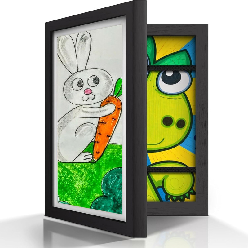 Cross-border Amazon wooden flip-top photo frame, children's art picture frame, high cost-performance, can store drawing paper, photo frame wholesale Cross-border Amazon wooden flip-top photo frame, children's art picture frame, high cost-performance, can store drawing paper, photo frame wholesale