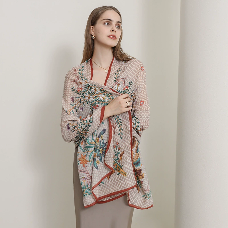 Дизайнерский тонкий шарф, модное покрытие, японский и корейский, хлопок и лен