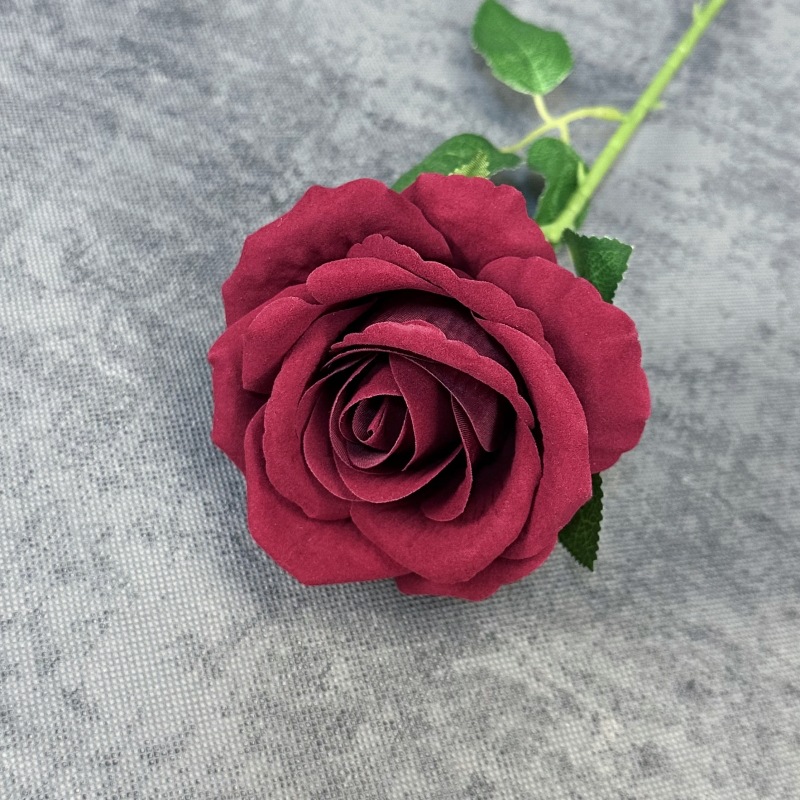 Rosas de tela única flores de tela