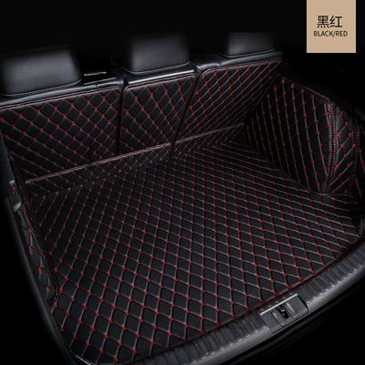 24 Byd Yuan up Trunk Trunk Mat - full-over-model-black-and-red-leather-default-items