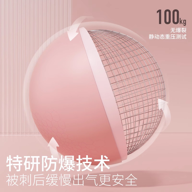 Tubo de trigo grueso de PVC a prueba de explosiones Pilates Yoga Fitness Ball 25cm Mini bola de entrenamiento de equilibrio