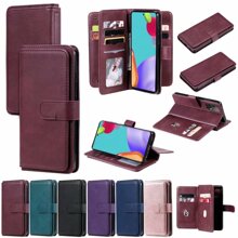 适用iPhone14多功能钱包10卡手机套苹果13插卡翻盖皮套多卡保护套