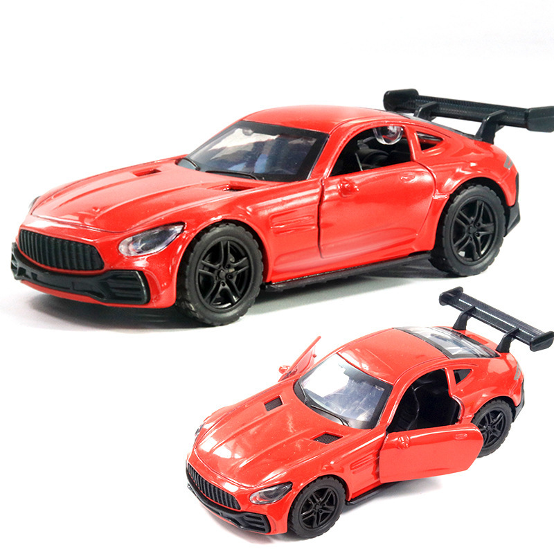 Return fuerza a granel aleación modelo de coche puerta abierta coche de juguete para niños niño decoración de pastel al por mayor