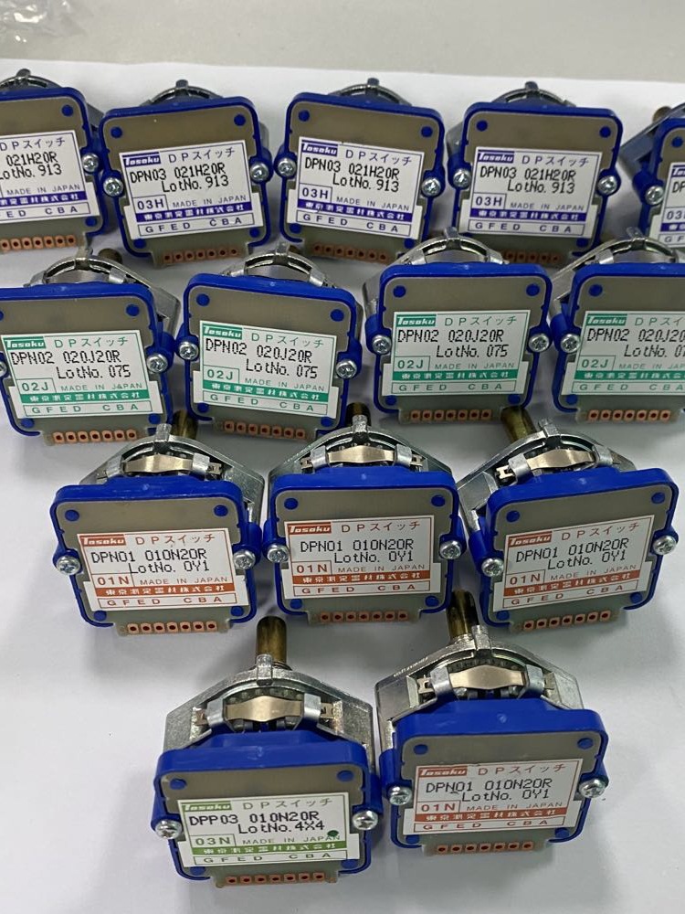 日本TOSOKU东测波段开关01J/02J/01N/02N波段旋钮开关倍率开关