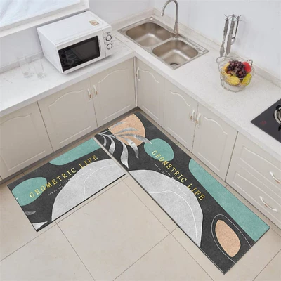 Avtomobil döşəmə paspasları — Cute Water-Absorbent and Oil-Proof Cartoon - nordic-kitchen-nine-40x-60cm-one-piece