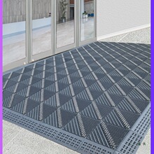 室外防滑蹭土进门地垫入户门前门口脚垫塑料门垫户外防水商用地毯