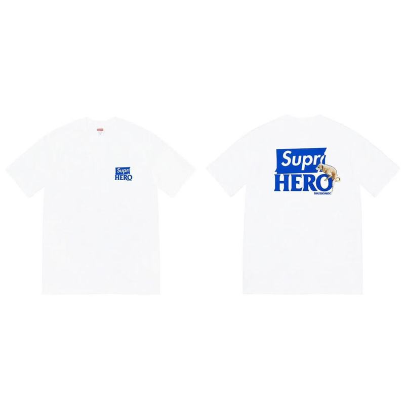 クロスボーダーファッションとトレンディなシュプリームレタープリントラウンドネック半袖ユニセックスストリートファッションTシャツドロップシッピング|undefined