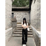 早安樊樊「高克重!实穿西裤」挺括不易皱西装短裤+长裤女秋休闲裤