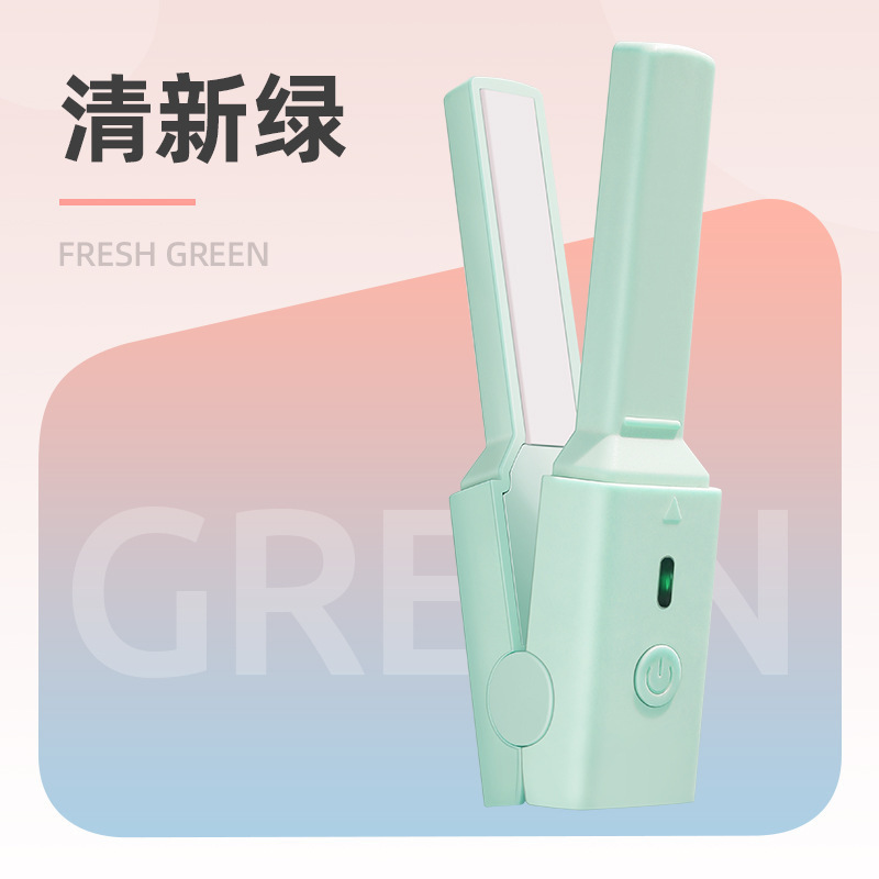 USBプラグインミニストレート直巻両用電気巻き棒口紅小クランプ携帯前髪電気クランプ|undefined
