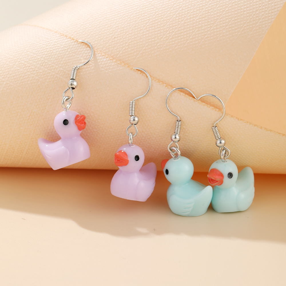 Fashion Duck No Inlaid Earrings display picture 8