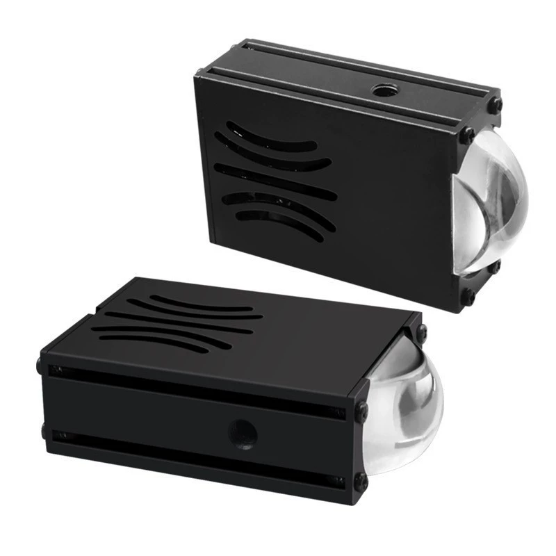 Трансграничная решетка автомобиля, мини-матрица, лазерная фара, решетка, желтый и белый светодиодный прожектор для мотоцикла.