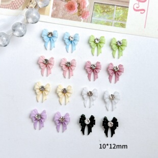Nail Art Jewelry Diamond Wholesale Popular Sailor Moon Resin Heart Bow Nail Stickers DIY Nail Art Accessories