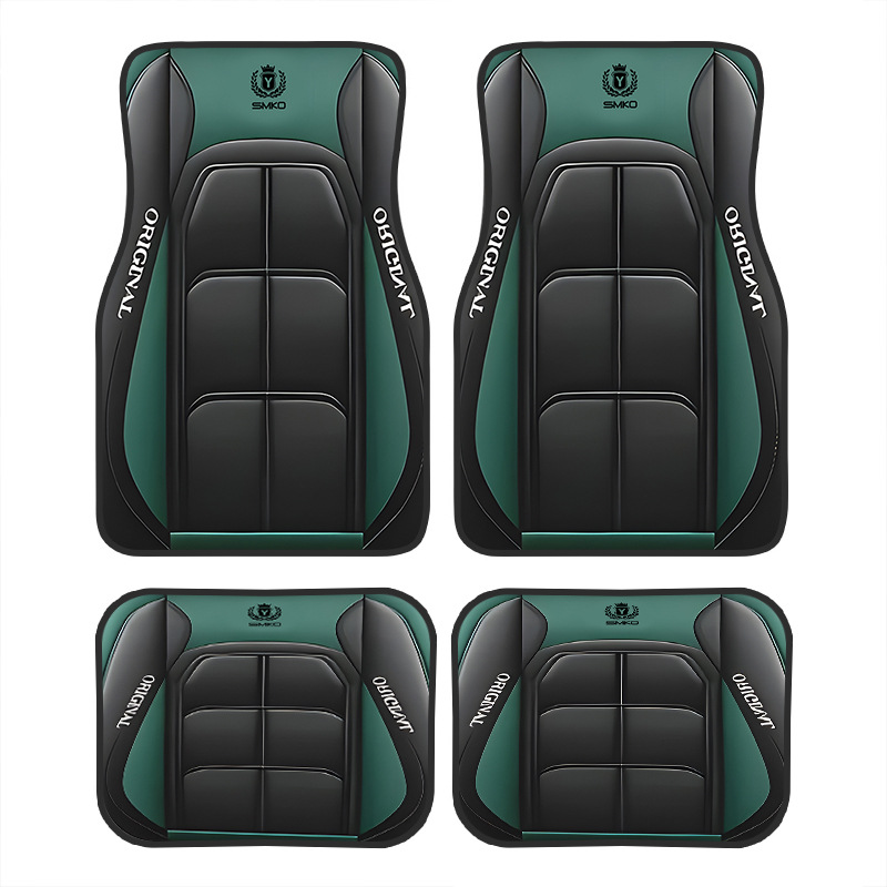 TEMU retro estilo nórdico alfombra de pie de coche alfombra de cuatro piezas tapete resistente a las manchas almohadilla de pie Amazon TEMU al por mayor