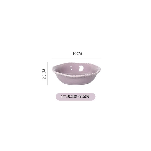 4-inch plate - taro purple