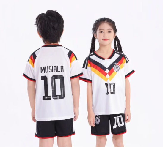 Camiseta de fútbol infantil Copa del Mundo 2026 Camiseta de fútbol nacional Estados Unidos Brasil Francia Alemania Camiseta infantil