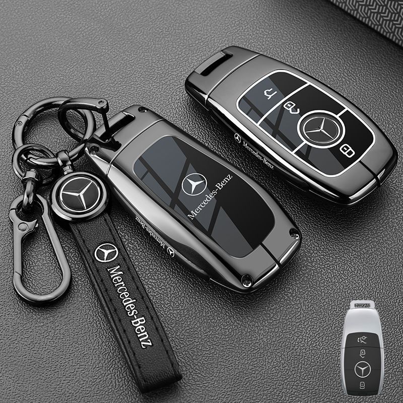 专用奔驰e300l钥匙套E级C级c260l/c200l/a200l/glc300l高级壳|undefined