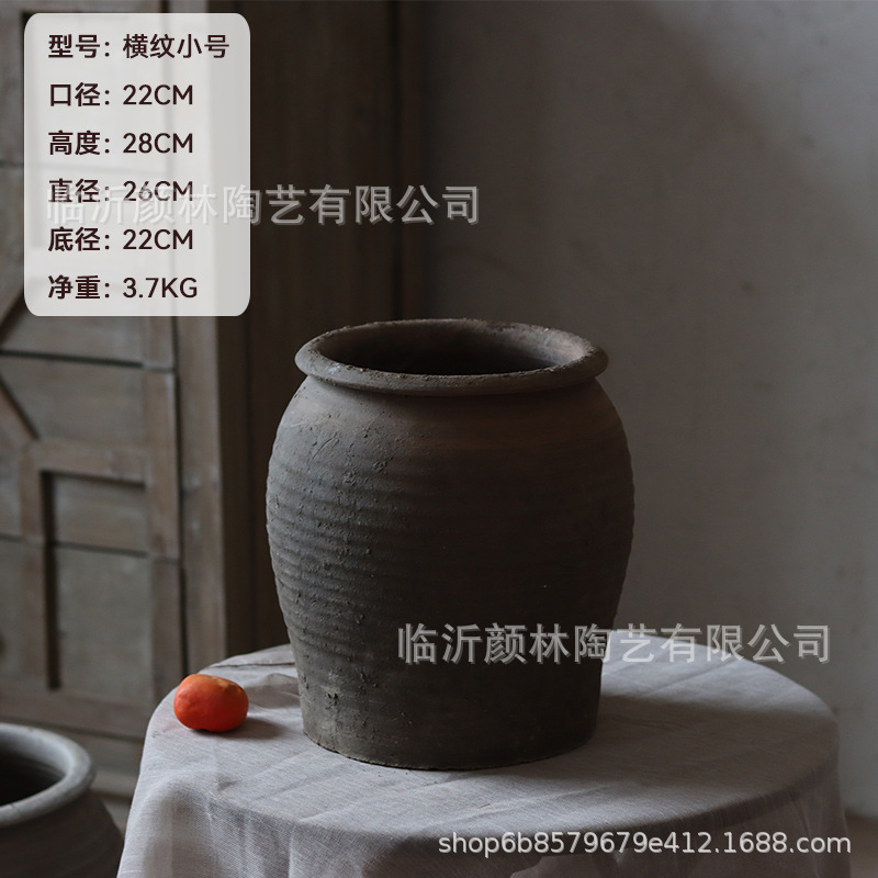 Cerámica de tierra antigua cerámica de viento tranquilo ornamentos cerámica antigua cerámica intangible cerámica hecha a mano decoración residencial vintage vasijas de cerámica