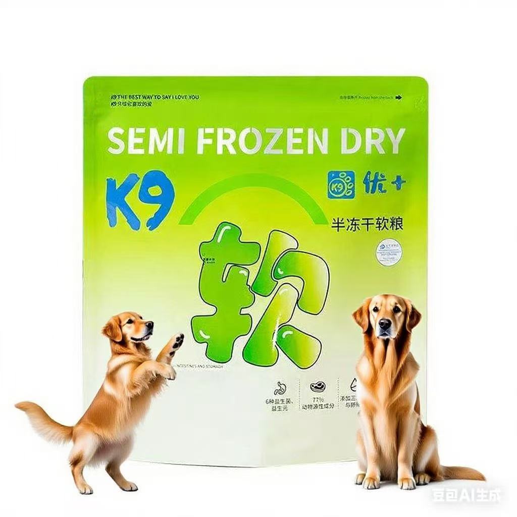 K9软狗粮成犬老年犬半软冻干狗粮易消化全阶段正品老年狗犬主粮D5
