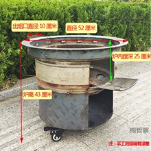锅炉户外灶大柴火灶柴火汽车轮毂炉子地野营炉子农村锅台柴
