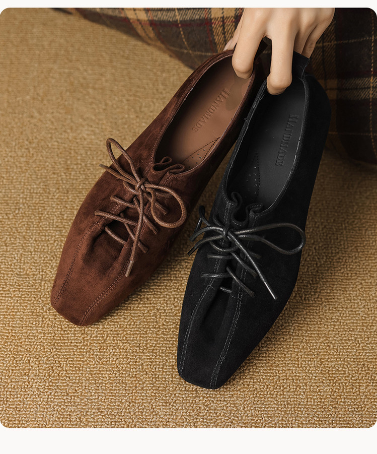 靴 EAPHI SQUARE TOE SHOES CHIKO Dawna Square Toe Block Heels Oxfords Shoes - Chiko Shoes