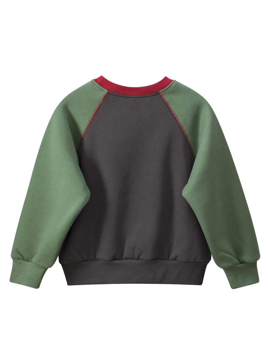 27kids suéter de ropa para niños coreanos marca de moda 2024 otoño e invierno niños pequeños y medianos vellón polar para niños ropa de bebé al por mayor
