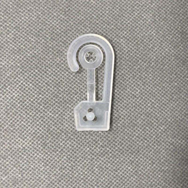 Spot plastic snap hook transparent sock hook plastic bag display hook plastic small hook carton handle