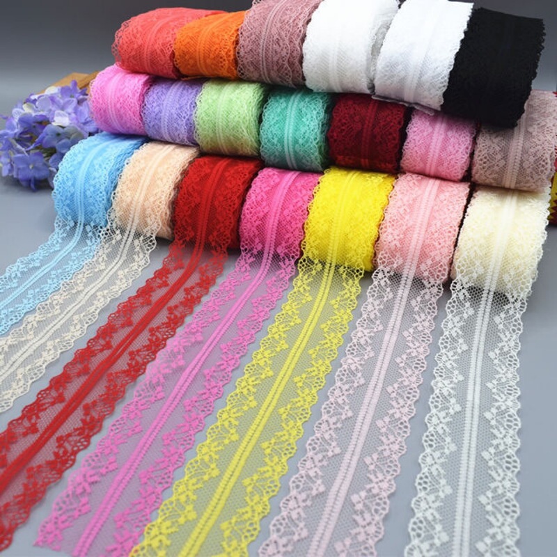 20 colors in stock 325-2 non-elastic lace fabric clothing sofa curtain sewing bilateral lace accessories