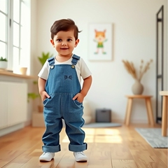 女の赤ちゃんの背もたれのズボンの子供のデニムの春と秋のウサギの耳の男女のかわいいカジュアルなズボンのズボンの赤ちゃんのズボン