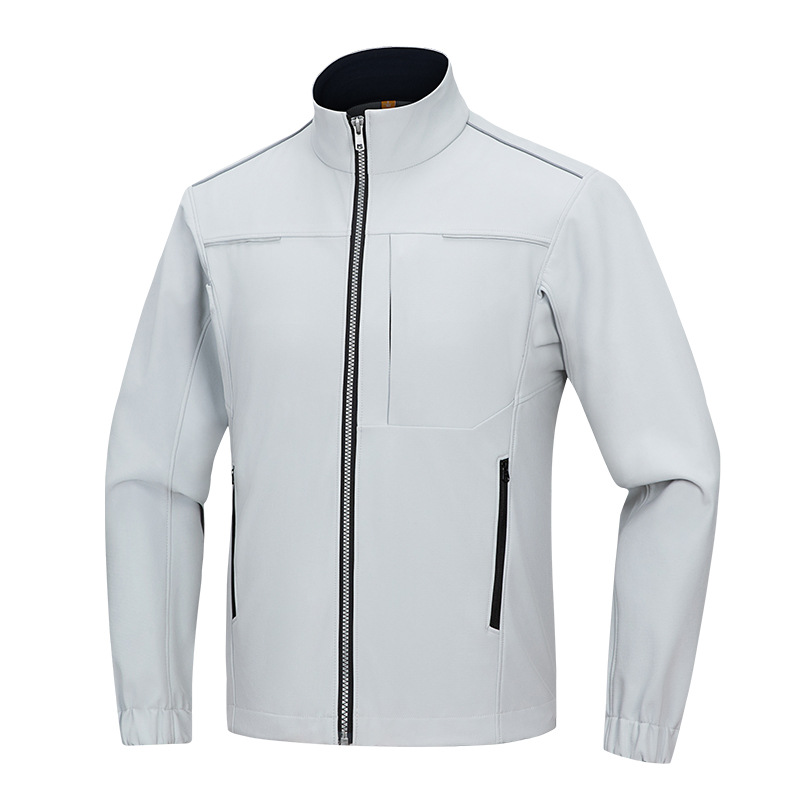 Celular cálido cuello a prueba de viento chaqueta a prueba de agua seguridad reflectiva chaqueta de trabajo chaqueta de hombre personalizada