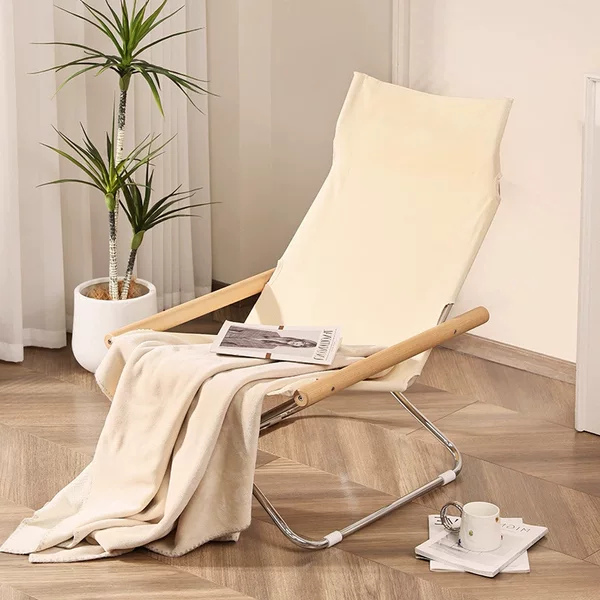 Simple Modern Recliner Office Foldable Lazy Sofa Living Room Balcony Single Leisure Chair Home Backrest Chair