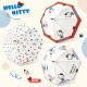 Sanrio Genuine Cute Cartoon Hello Kitty Long Handle Umbrella High Color Value POE Frosted Girl's Heart Rain Automatic Cute