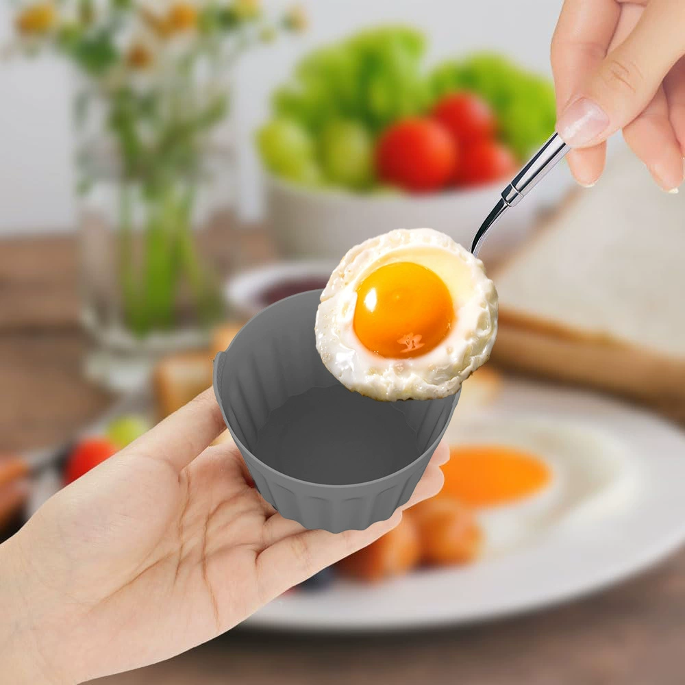 Amazon New Product Air Fried Cup Baking Cup Silicone Billing Plate Moved Cup Baking Cake Mold Egg Tart Mold