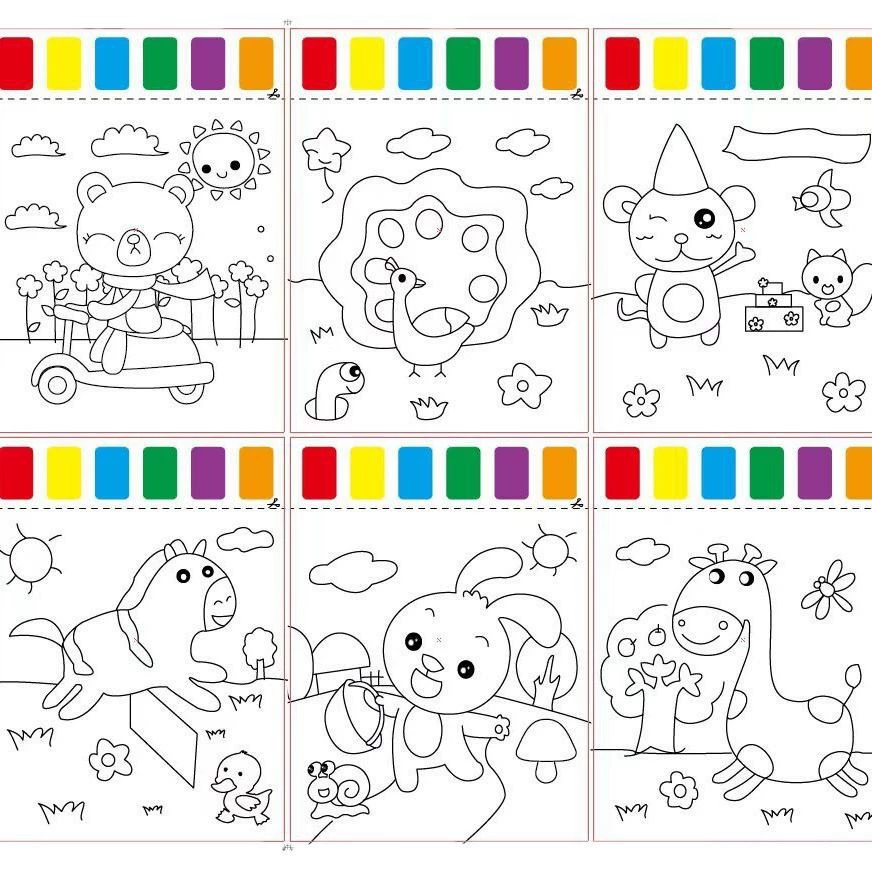 Children's watercolour, coloring book, pigment art drawing paper, (Cross-border trading), graffiti