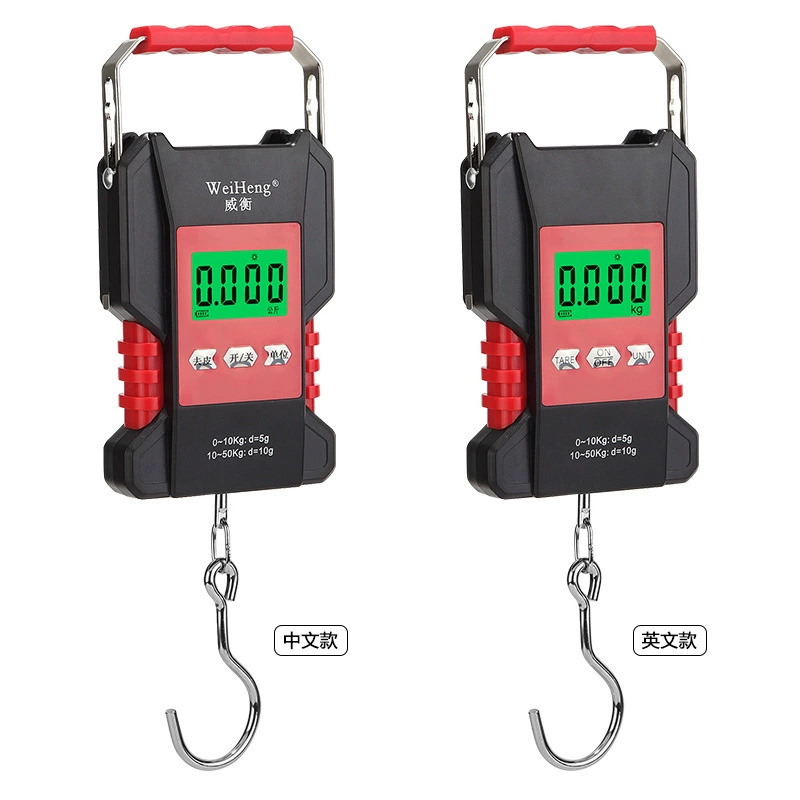 Weiheng интеллектуальные полностью водонепроницаемые портативные электронные весы 1,5 м рулетка рыболовные весы 50 кг/10 г минимальный диапазон 0,02