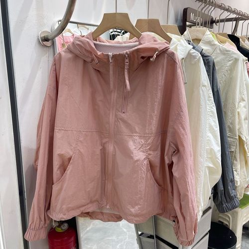 Women's Cap Short Jacket Korean Spring and Summer New Zipper Slimming Laundry Minority Design Long Sleeve Loose Sun Shirt