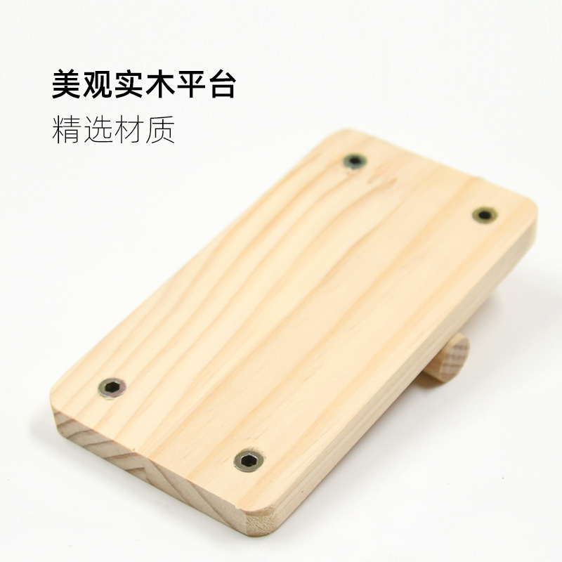 Hamster cage landscaping solid wood platform second floor multifunctional attic hamster cage golden bear log toys supplies