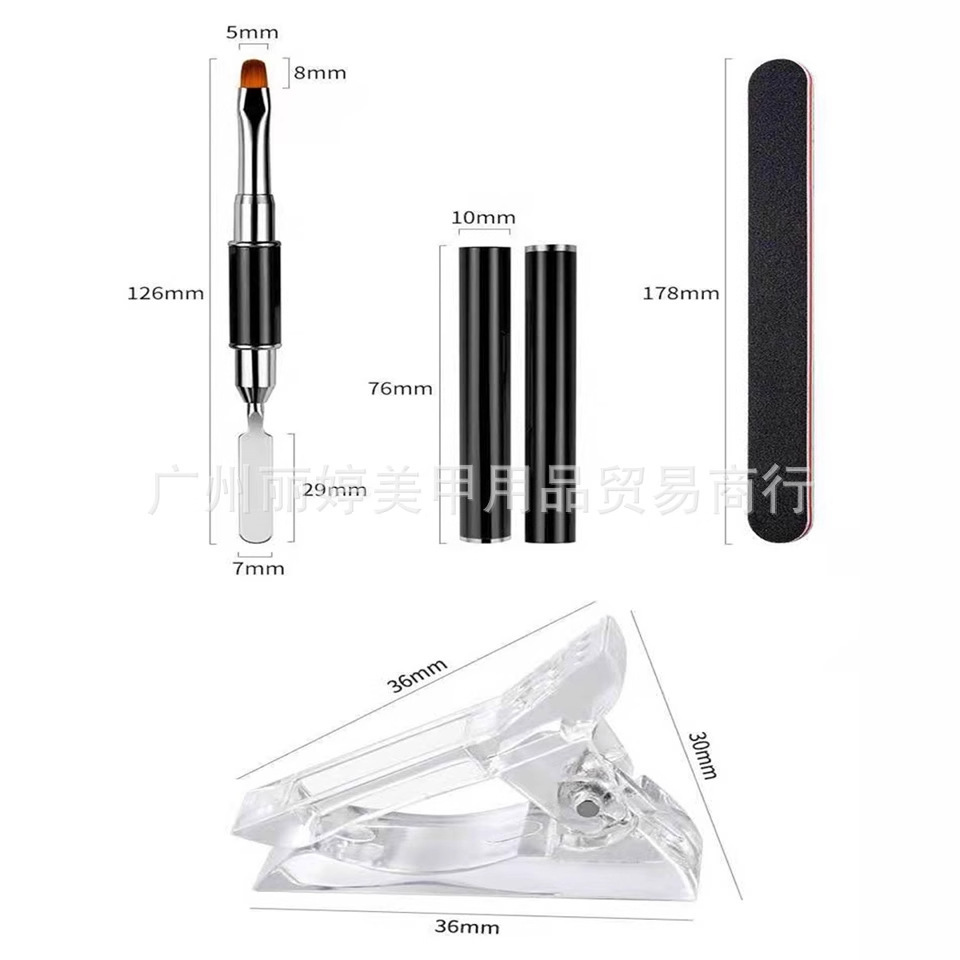 Foreign Trade Nail Extended Tool Set 10PCS Crystal Crystal Pack…