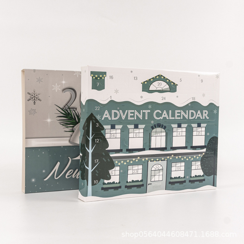 圣诞节日历盒降临日定 制玩具盒倒数24天彩盒惊喜盲盒戳戳乐彩盒