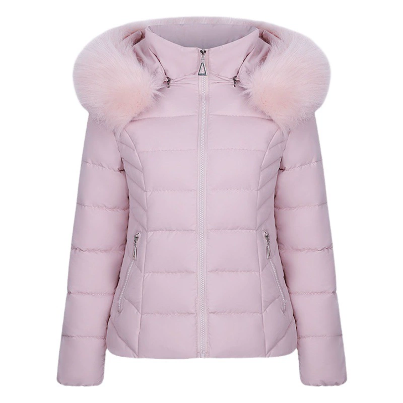 Короткий женский зимний 2020, новый корейский узкий пуховый хлопковый костюм, съемное пальто с капюшоном