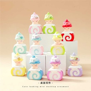 网红新款面包卷dimoo 卡通萌粒树脂小摆件diy饰品车载配件批发ins-阿里巴巴