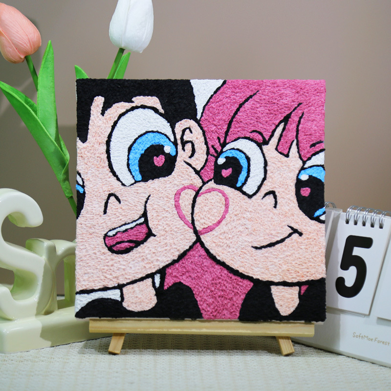 パルプ画diy材料バッグ手作り創意装飾画小学生充填画屋台半製品セット|undefined
