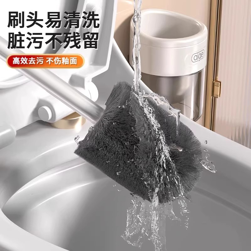 cepillo de inodoro doméstico sin esquina muerta nuevo tipo de lavabo montado en la pared