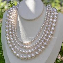 官方渠道！正品奥地利施家珍珠项链650色进口人造水晶澳白不掉色